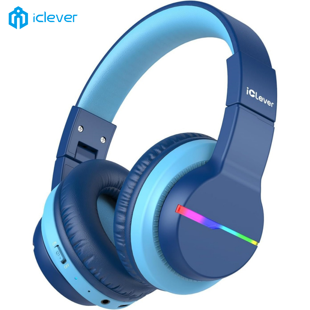 Anc Wireless Over Ear Headphones - iClever BTH12, fones de ouvido Bluetooth