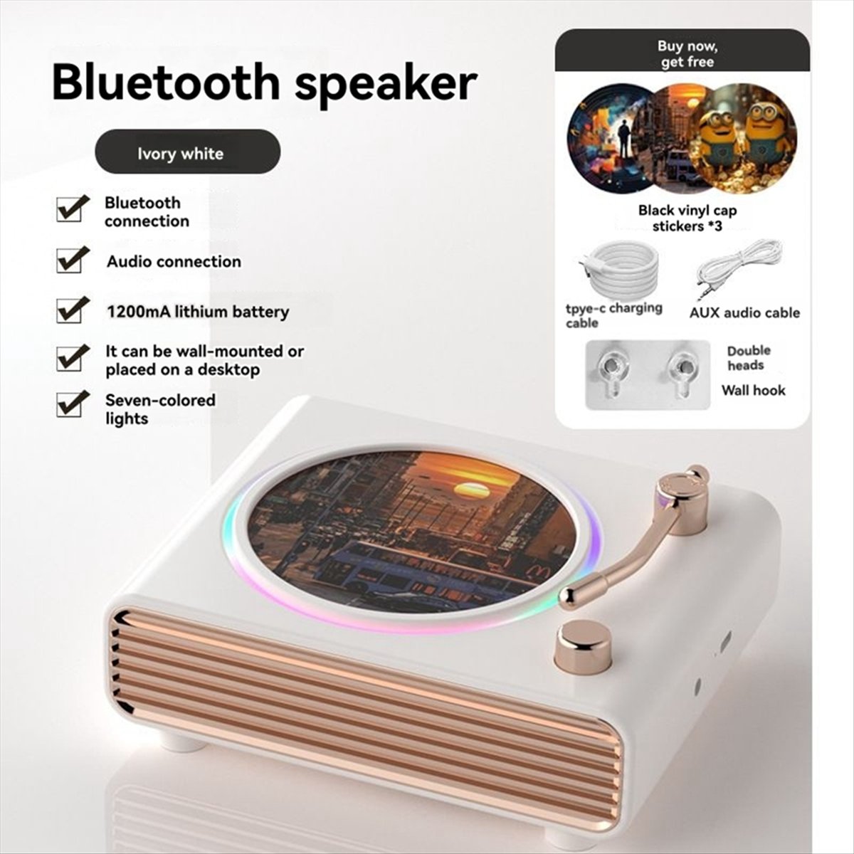 * X07A portátil retro branco b - Speakers avaliação e preço